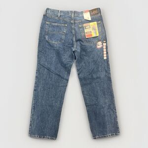 Lee Jeans Men's 36x30 Medium Stone Blue Relaxed Fit Straight Leg 5-pocket NEW